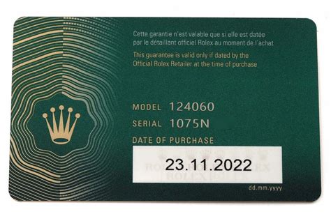 rolex 2022 warranty card|rolex new style warranty card.